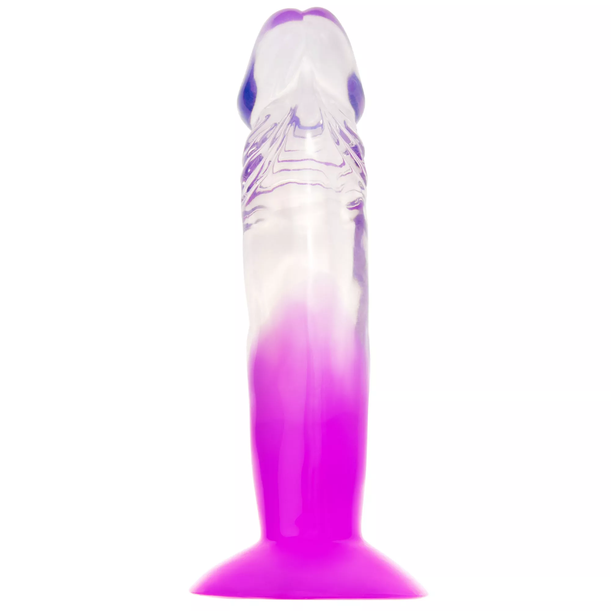 Two-Tone Suction-Cup Dildo 6.5 Inch Purple - Hott Love at Spencer's