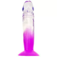 Two-Tone Suction-Cup Dildo 6.5 Inch Purple - Hott Love at Spencer's
