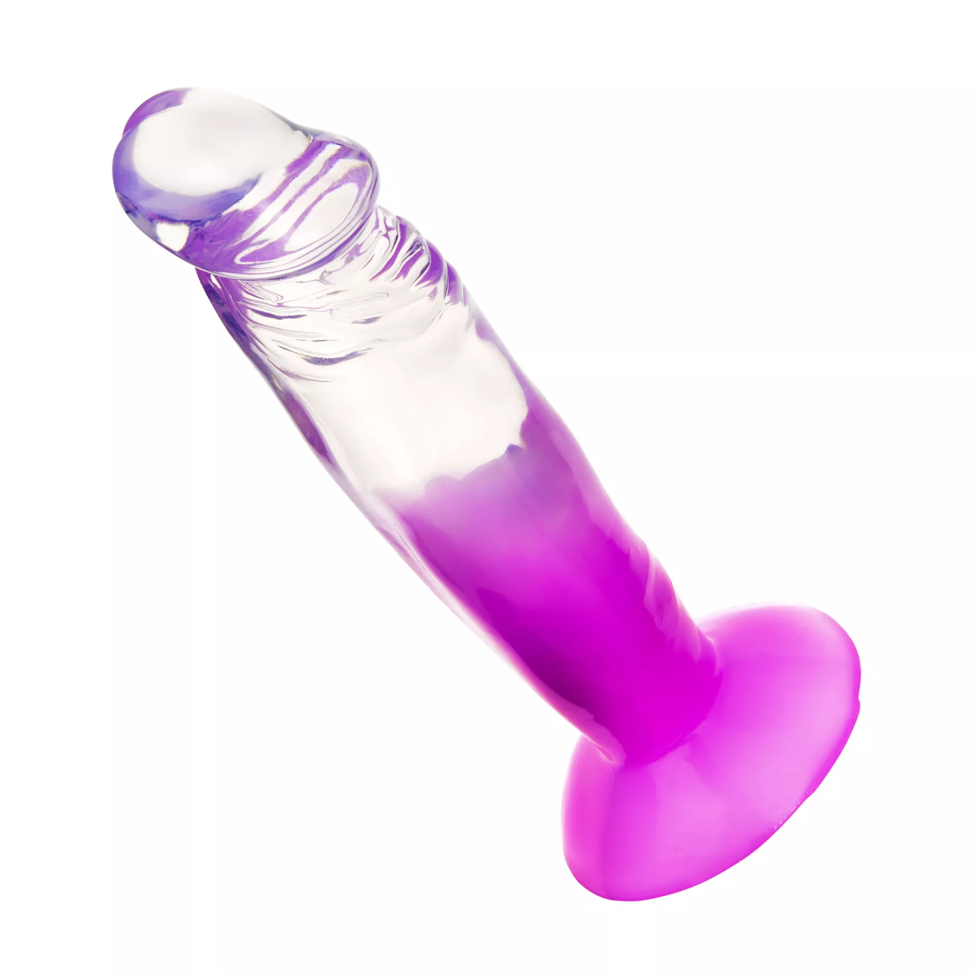 Two-Tone Suction-Cup Dildo 6.5 Inch Purple - Hott Love at Spencer's