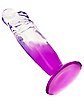 Two-Tone Suction-Cup Dildo 6.5 Inch Purple - Hott Love