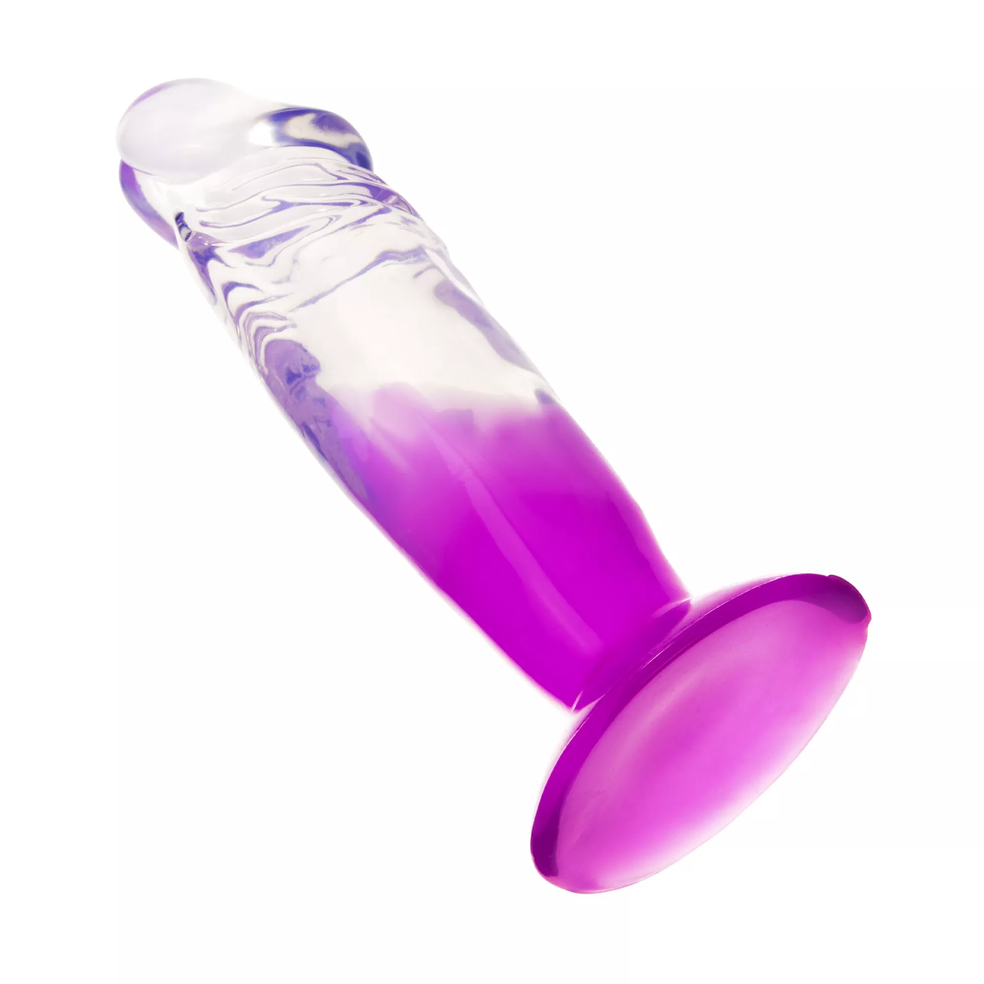 Two-Tone Suction-Cup Dildo 6.5 Inch Purple - Hott Love at Spencer's