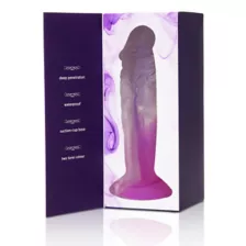 Two-Tone Suction-Cup Dildo 6.5 Inch Purple - Hott Love at Spencer's