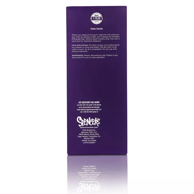 Two-Tone Suction-Cup Dildo 6.5 Inch Purple - Hott Love at Spencer's