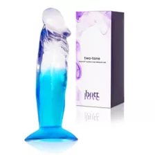 Two-Tone Suction-Cup Dildo 6.5 Inch Blue - Hott Love at Spencer's