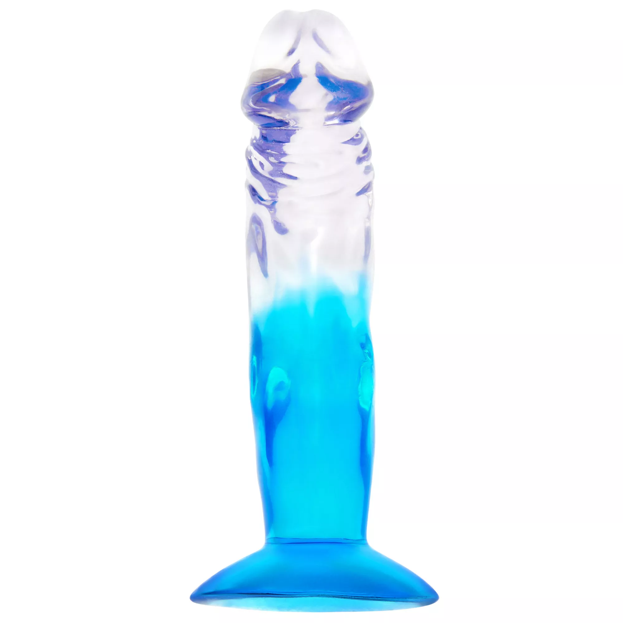 Two-Tone Suction-Cup Dildo 6.5 Inch Blue - Hott Love at Spencer's