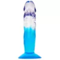 Two-Tone Suction-Cup Dildo 6.5 Inch Blue - Hott Love at Spencer's