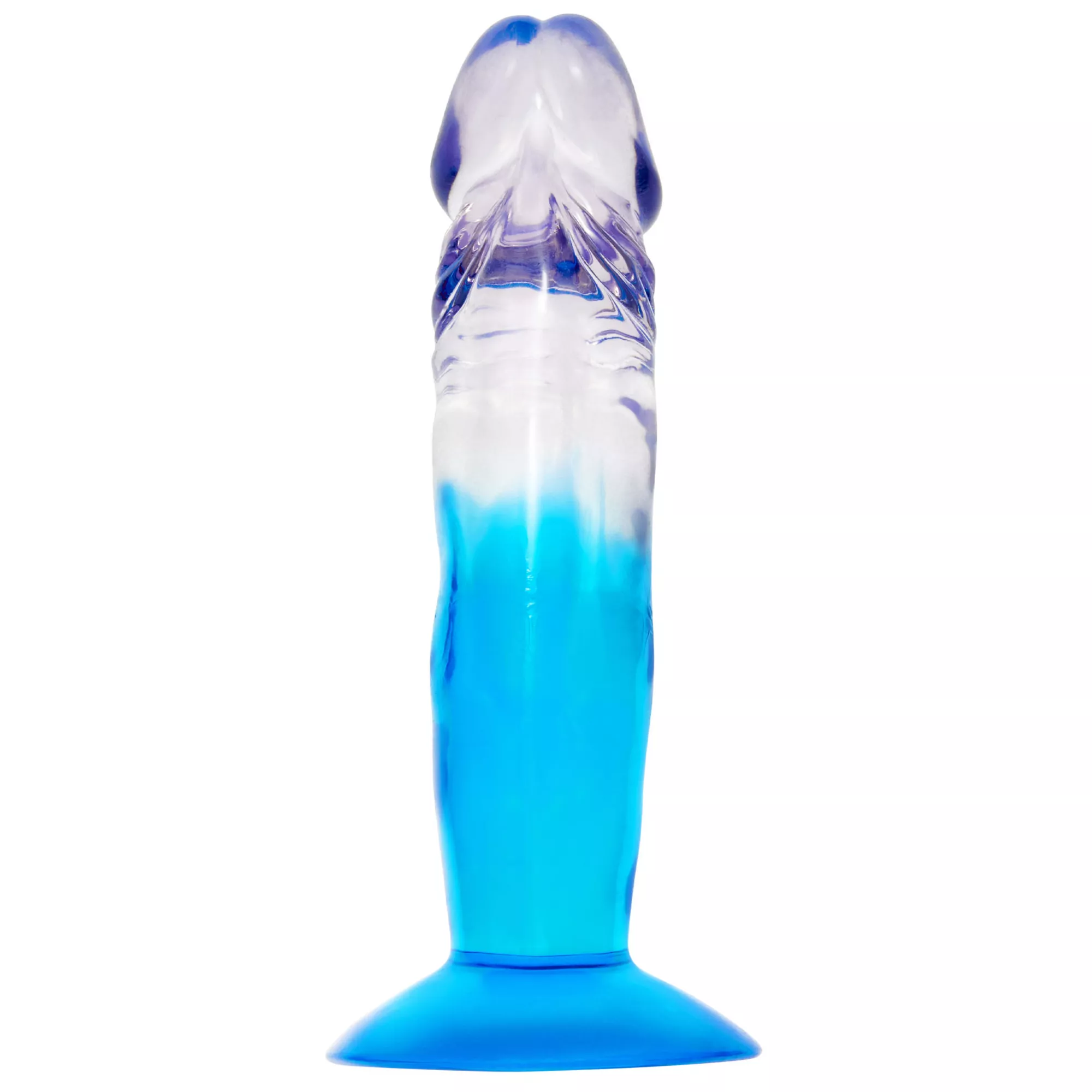 Two-Tone Suction-Cup Dildo 6.5 Inch Blue - Hott Love at Spencer's