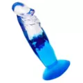 Two-Tone Suction-Cup Dildo 6.5 Inch Blue - Hott Love at Spencer's