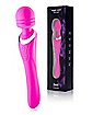 Wiggle Wand Double-Ended Rechargeable Massager 9.2 Inch Pink - Hott Love Extreme