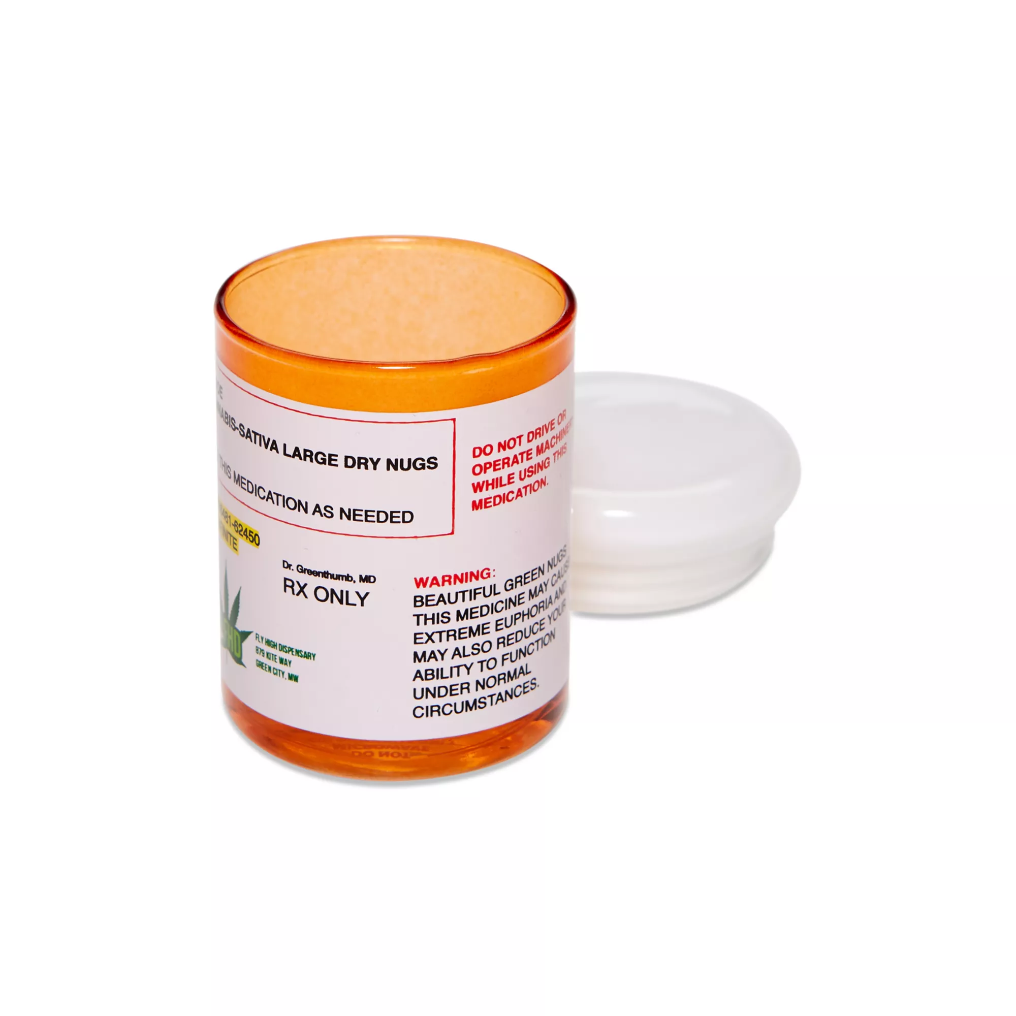 Prescription Weed Leaf Stash Jar - 3 oz. at Spencer's