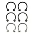 Horseshoe Rings - 6 Pack at Spencer's