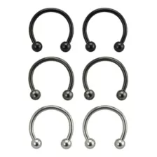 Horseshoe Rings - 6 Pack at Spencer's