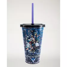 Kingdom Hearts Cup with Straw and Ice Cubes - 16 oz at Spencer's
