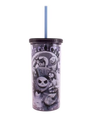 The Nightmare Before Christmas Cup with Straw - 20 oz - Spencer's