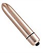 Rose Gold Precious Metal 10-Function Waterproof Bullet Vibrator 3.5 Inch - Hott Love