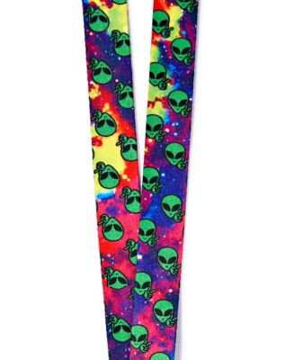 Galaxy Alien Lanyard