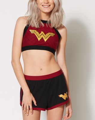 Wonder Woman Halter Bra and Shorts Set - DC Comics