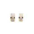 Gold Greek Huggie Earrings at Spencer's