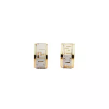 Gold Greek Huggie Earrings at Spencer's