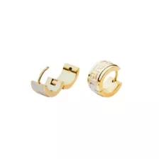 Gold Greek Huggie Earrings at Spencer's