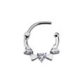 CZ Clicker Septum Ring - 16 Gauge at Spencer's