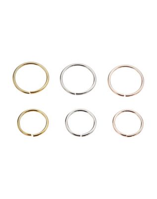 Seamless Nose Rings 6 Pack 18 Gauge Spencer s