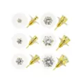Round CZ Stud Earrings - 6 Pair at Spencer's