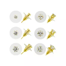 Square CZ Earrings - 6 Pair at Spencer's