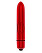 Red Precious Metal 10-Function Waterproof Bullet Vibrator - 3.5 Inch
