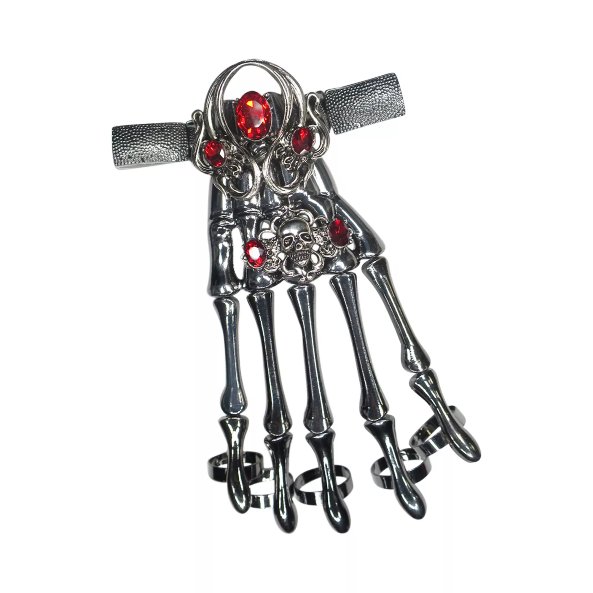 Red Gem Skeleton Finger Armor at Spencer's