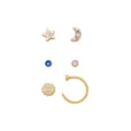 Multi-Pack Moon and Star Nose Rings 6 Pack - 20 Gauge at Spencer's