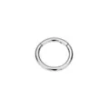 Silvertone Hinged Hoop Earring at Spencer's