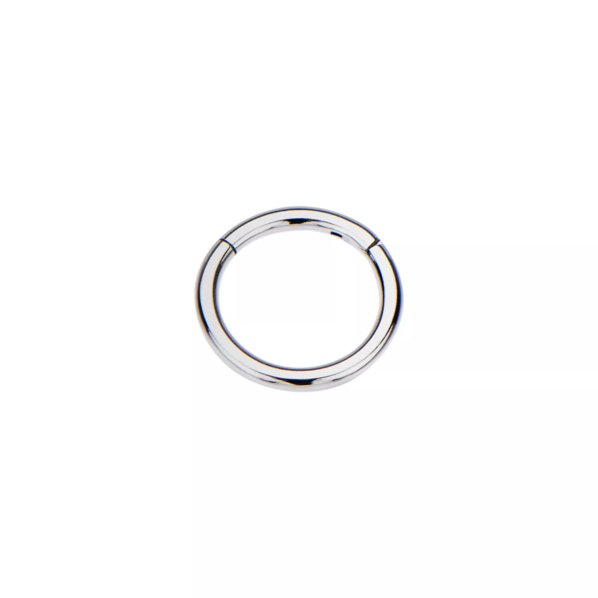 Silvertone Hinged Hoop Earring at Spencer's