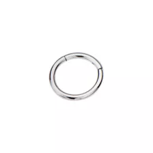 Silvertone Hinged Hoop Earring at Spencer's