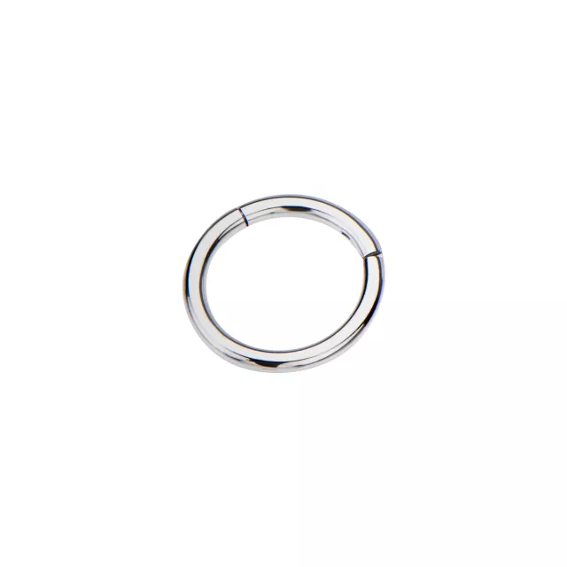 Silvertone Hinged Hoop Earring at Spencer's