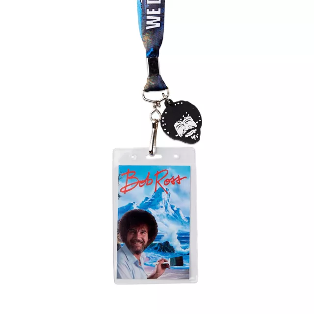 No Mistakes Just Happy Accidents Bob Ross Lanyard at Spencer's
