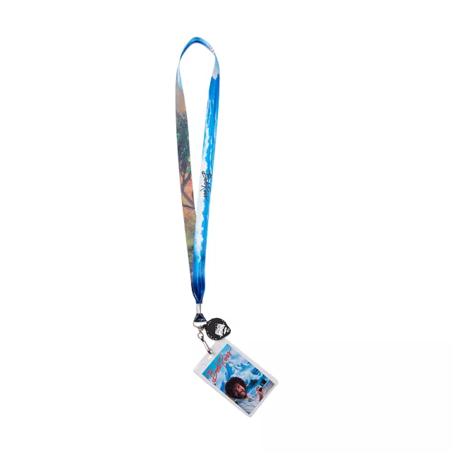 No Mistakes Just Happy Accidents Bob Ross Lanyard at Spencer's