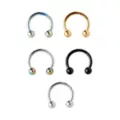 Multi-Pack Horseshoe Rings 5 Pack - 16 Gauge at Spencer's