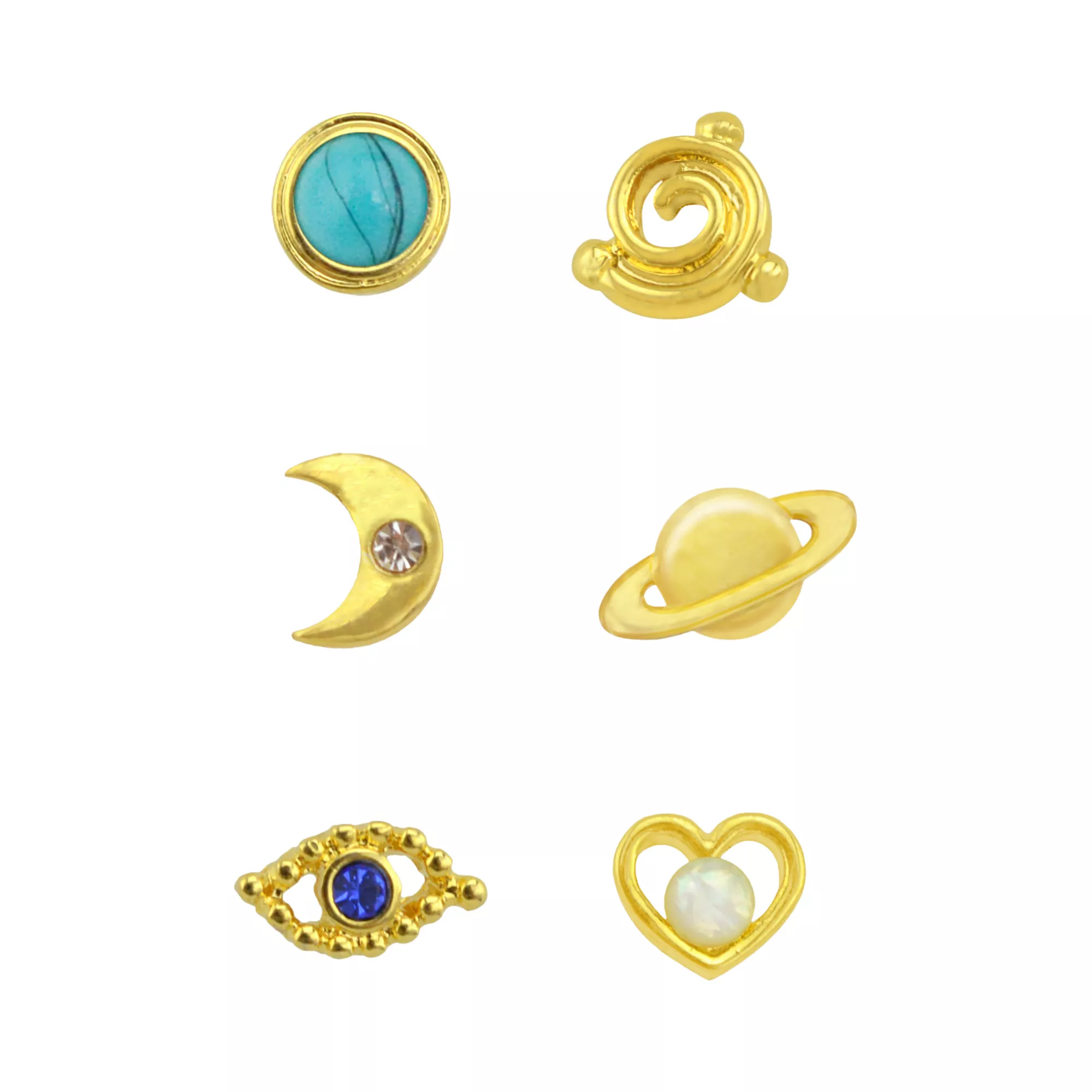 Celestial Nose Bone Studs - 6 Pack at Spencer's