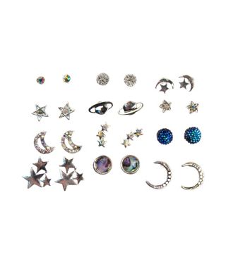 Multi-Pack Celestial Stud Earrings - 12 Pair