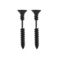 Black Screw Fake Taper Earrings - 16 Gauge at Spencer's