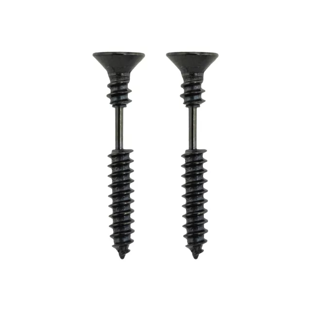 Black Screw Fake Taper Earrings - 16 Gauge at Spencer's
