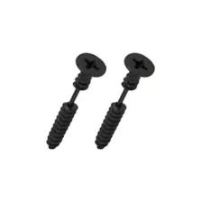 Black Screw Fake Taper Earrings - 16 Gauge at Spencer's