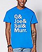 Q & Joe & Sal & Murr T Shirt - Impractical Jokers