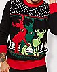 Threesome Reindeer Ugly Christmas Sweater