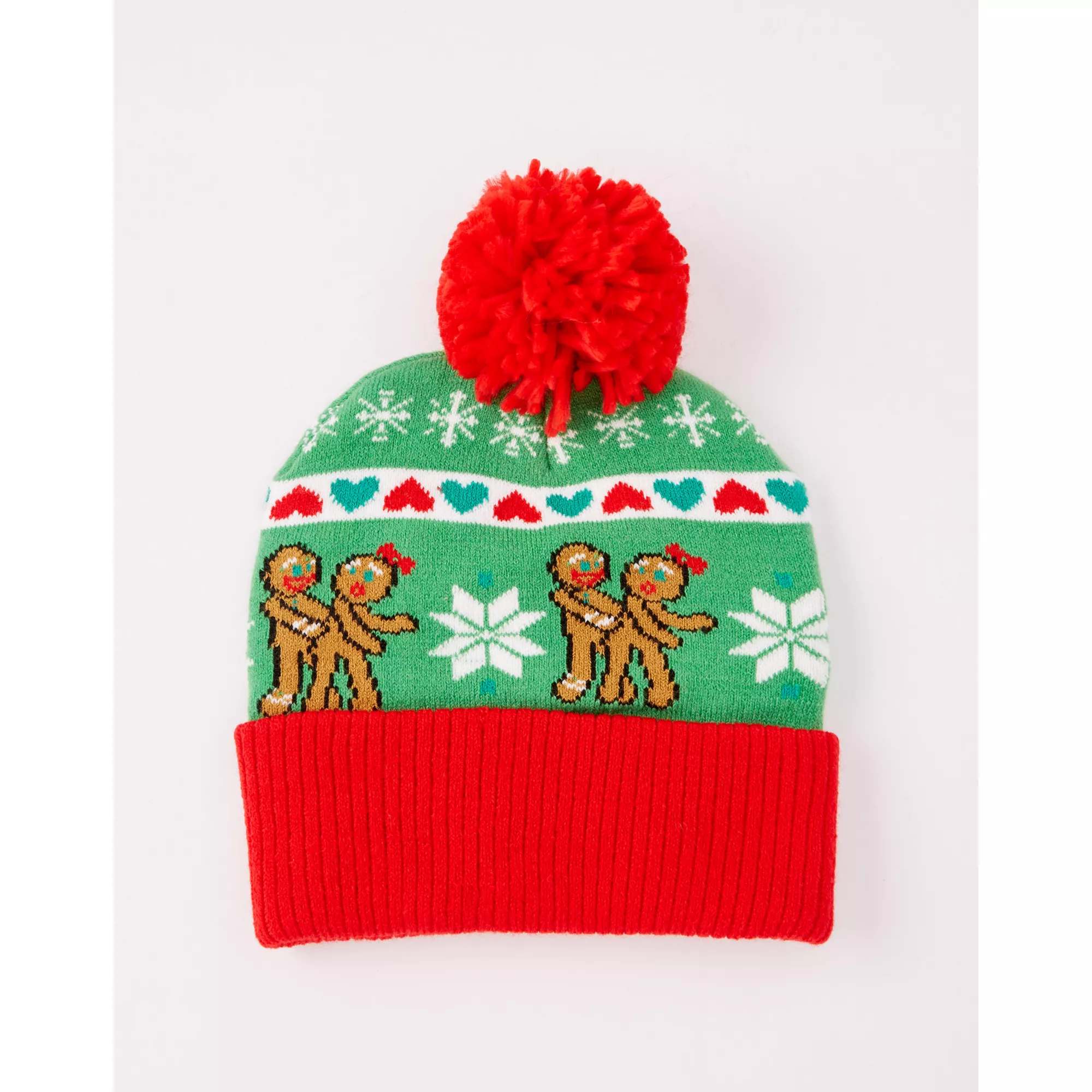 Lovin' Gingerbread Ugly Christmas Beanie Hat at Spencer's