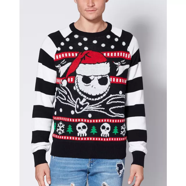 Jack Skellington The Nightmare Before Christmas Ugly Christmas Sweater Spencer s