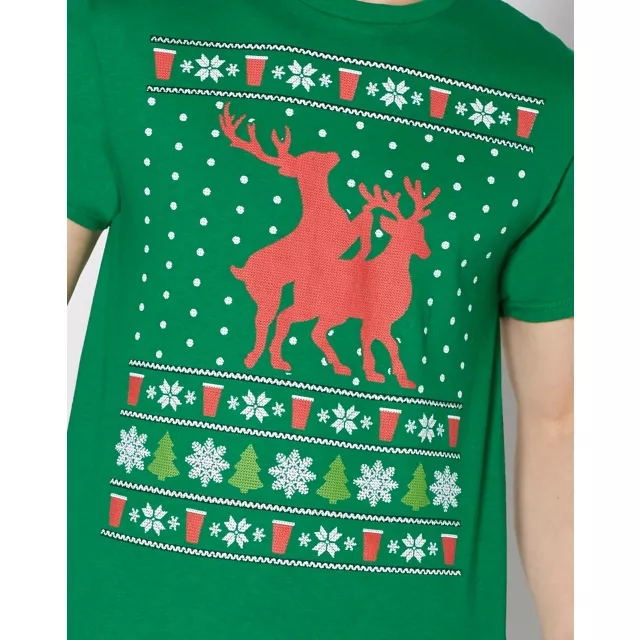 Humping Reindeer Ugly Christmas T Shirt at Spencer's