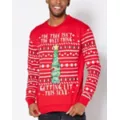 Light-Up Getting Lit Tree Ugly Christmas Sweater at Spirit Halloween