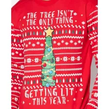 Light-Up Getting Lit Tree Ugly Christmas Sweater at Spirit Halloween